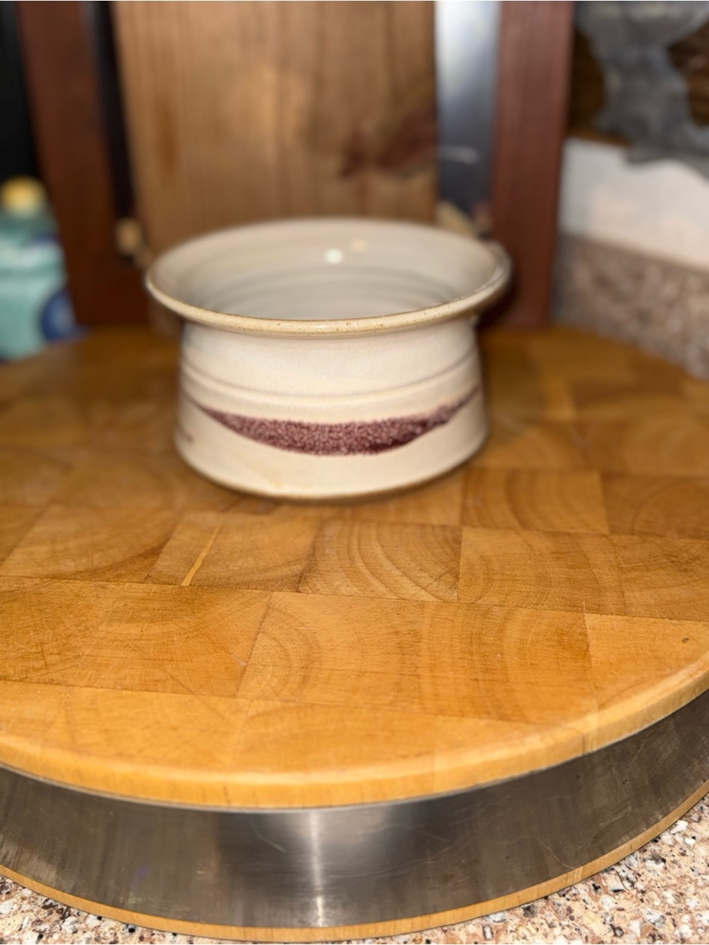 Vintage Stoneware Crock Bowl